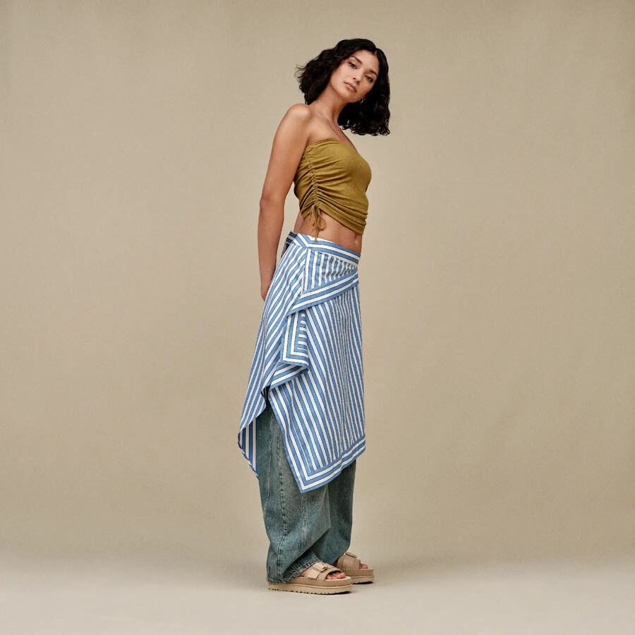 emilia bandeau top rib
