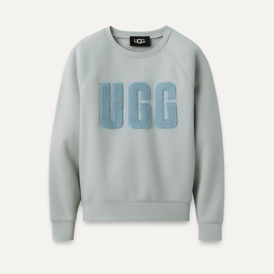 madeline fuzzy logo crewneck