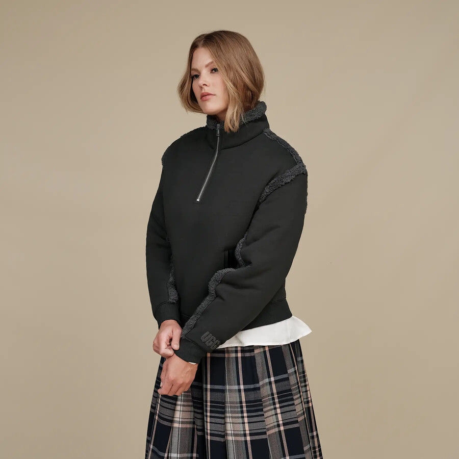 lydi bonded fleece half zip
